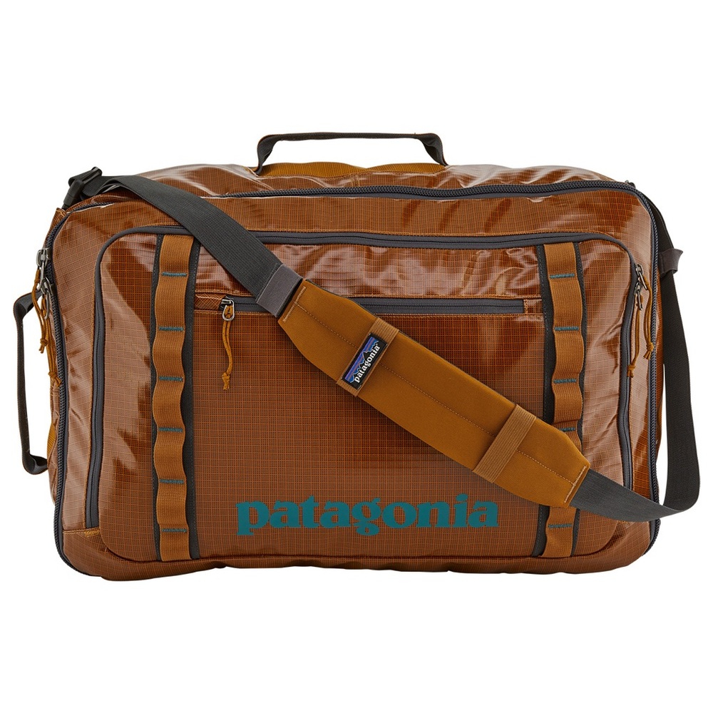 Patagonia Orange Backpack with Structured Design and Multiple Compartments